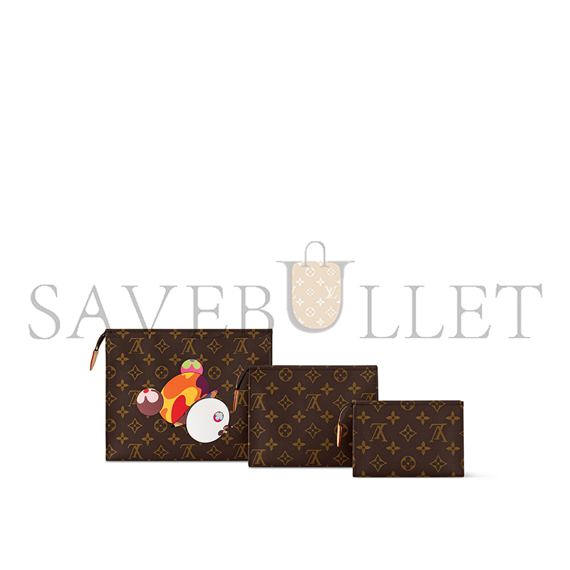 l**is V*t*n murakami lv x tm trio toiletry pouch m13762 (25*20*6cm)
